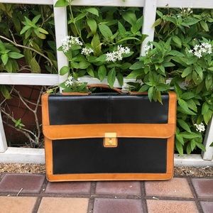Vintage Brown/Black Briefcase